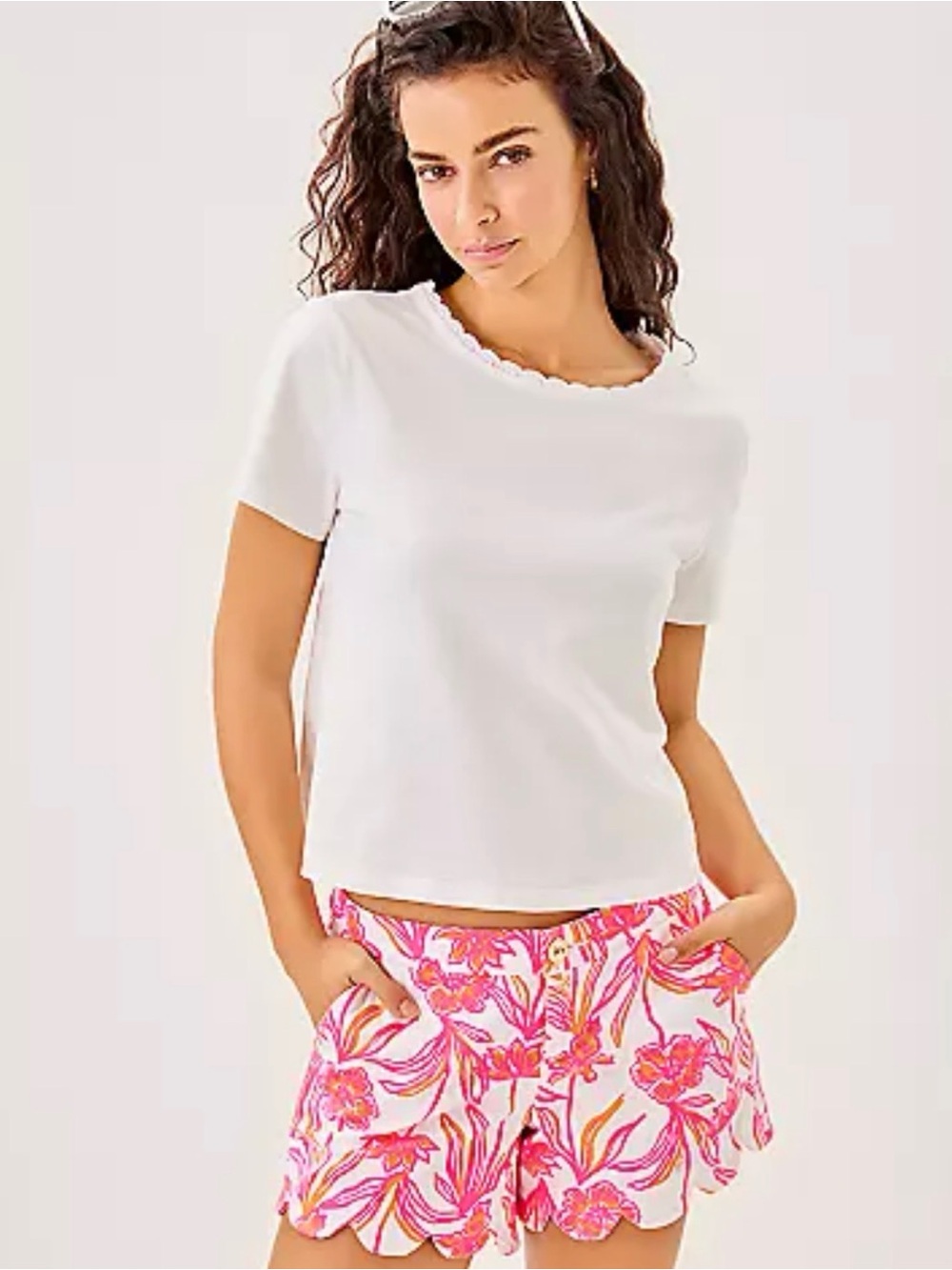 Lilly Pulitzer Buttercup Lovely Long Stems Shorts
